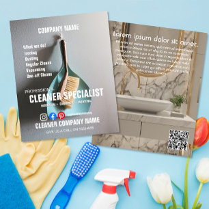 CLEANER SPECIALIST cleaning home helper Flyer