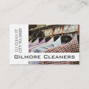 Cleaners Dry Cleaning Alteration Tailoring Business Card
