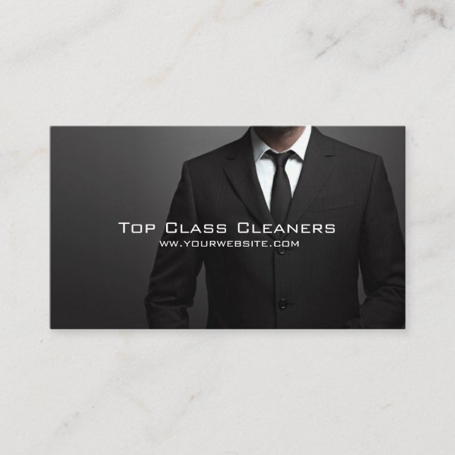 Cleaners , Dry Cleaning Business Card (Front)