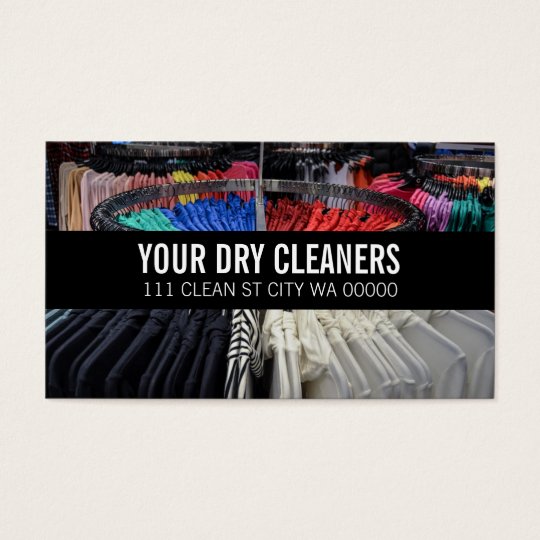 Cleaners Dry Cleaning Business Card Template