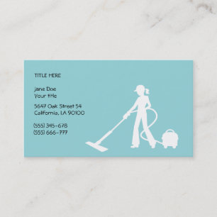 Cleaning and Housekeeping Business Card