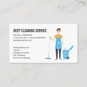 Cleaning and Sanitising Services Business Card