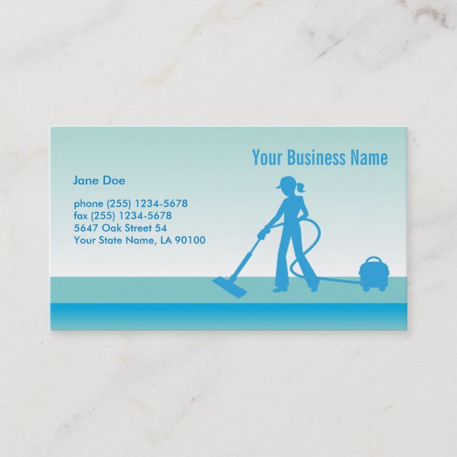 Cleaning Business Card (Front)