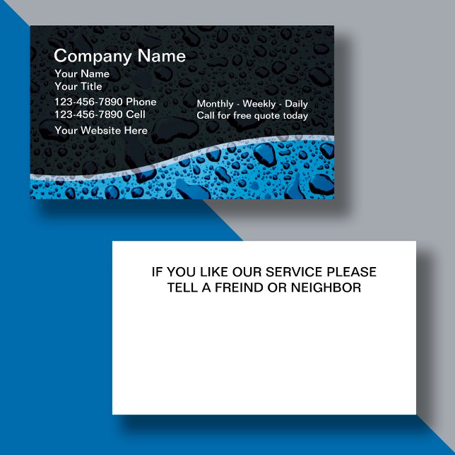 Cleaning Business Cards (Creator Uploaded)