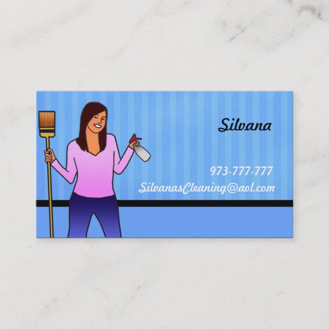 Cleaning Business Cards (Front)