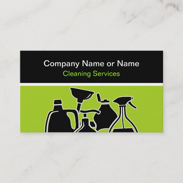 Cleaning Business Cards (Front)