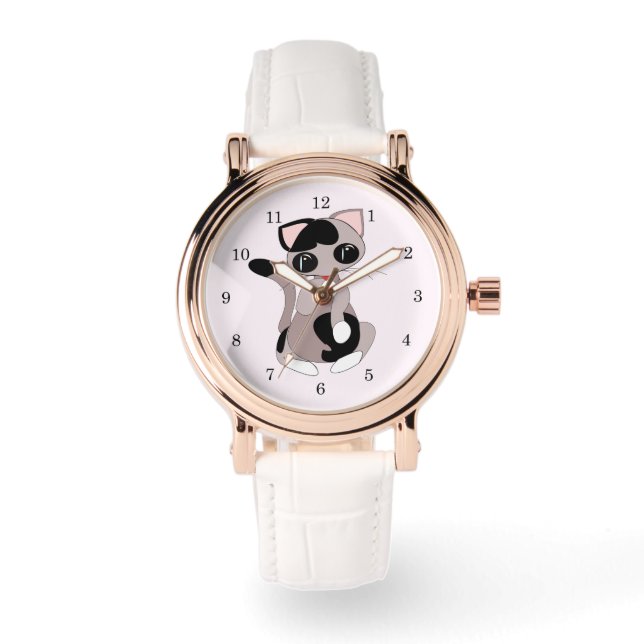 Cleaning Cat Watch - Customisable (Front)