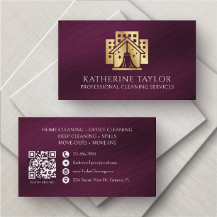 Cleaning Company Commercial Residential Business Card