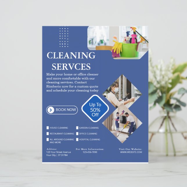 Cleaning Company | Custom Logo Cleaning Service (Standing Front)