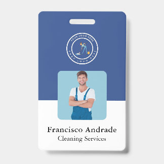 Cleaning Company | Custom Logo Cleaning Service ID Badge