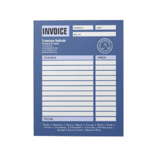 Cleaning Company Custom Logo Cleaning Service Notepad