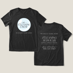 Cleaning Crew Employee Cleaning Service Uniform Tri-Blend Shirt