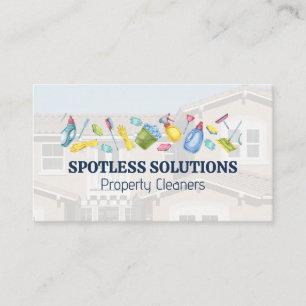 Cleaning Equipment Residential Home Business Card