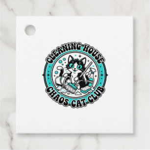 Cleaning House Chaos Cat Pet Lover Shirt Art - Cle Favour Tags
