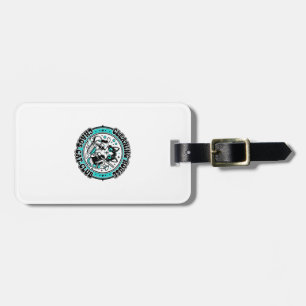 Cleaning House Chaos Cat Pet Lover Shirt Art - Cle Luggage Tag