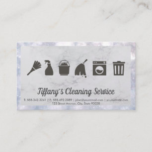 Cleaning Icons   Business Card