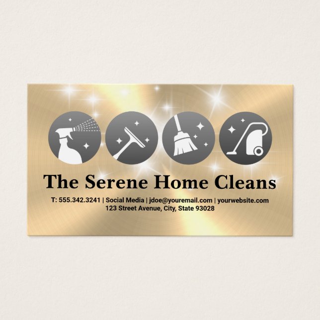 Cleaning Icons | Sparkles (Front)