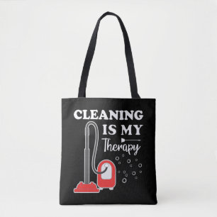 Cleaning Is Therapy Housekeeper Housekeeping Clean Tote Bag