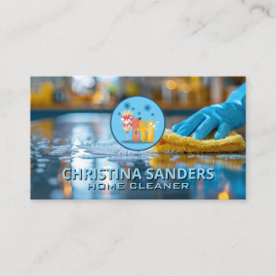 Cleaning Kitchen Counter   Maid Services Business Card