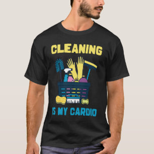 Cleaning Lady Cardio, Housekeepers Maid Graphic T-Shirt