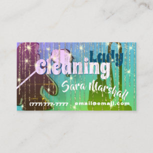 Cleaning Lady Sparkle Business Card