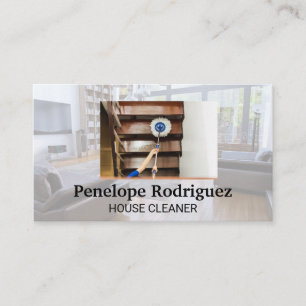 Cleaning Maid   Mopping Floors Business Card