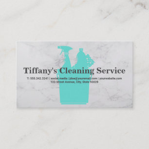 Cleaning Maid Supplies Business Card
