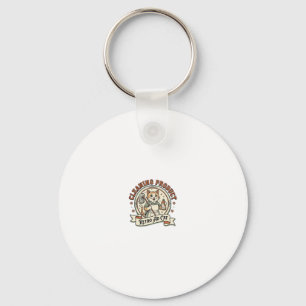 Cleaning Product Retro Ad Cat Cleaning Product Ret Key Ring
