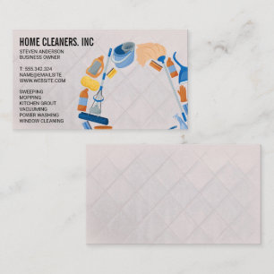 Cleaning Products and Services  Business Card
