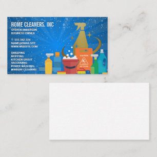 Cleaning Sanitising Tools   Maid   Cleaners Business Card