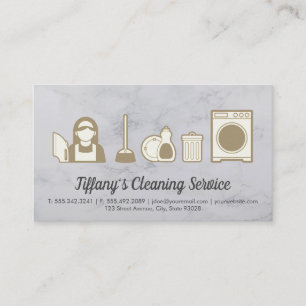 Cleaning Service Appliances Business Card