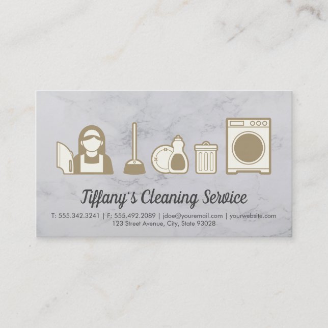 Cleaning Service | Appliances Business Card (Front)