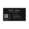 Cleaning service black silver glitter dust QR code