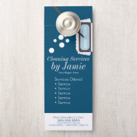 Cleaning Service Business Bubbles Mop