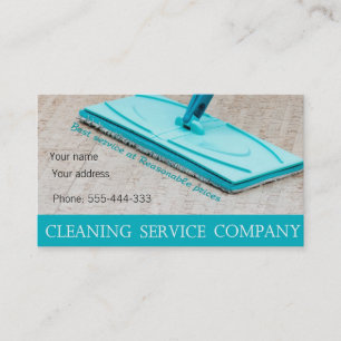 Cleaning service business card