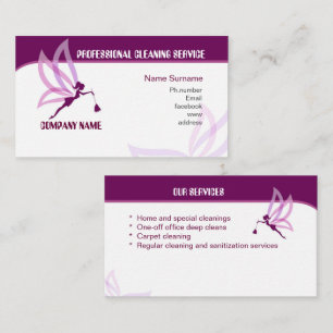 Cleaning service business card