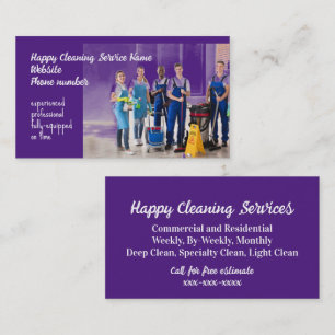 Cleaning Service Business Card