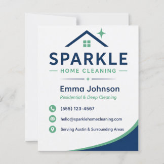 Cleaning Service Business Card