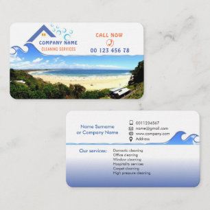 Cleaning service business card