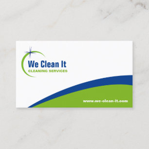 Cleaning Service Business Card