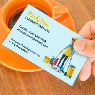 Cleaning Service Business Card