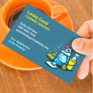 Cleaning Service Business Card
