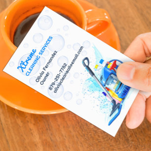 Cleaning Service Business Card