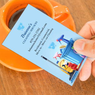 Cleaning Service Business Card