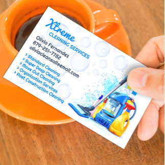 Cleaning Service Business Card