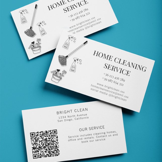 Cleaning Service Business Card (Creator Uploaded)