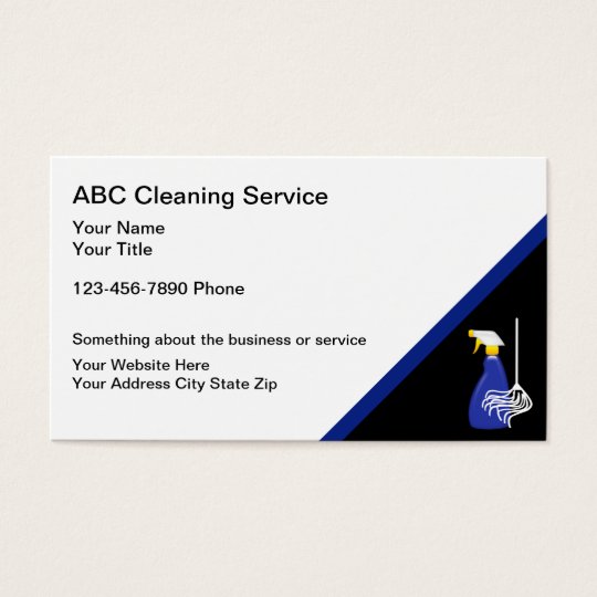 Cleaning Service Business Cards