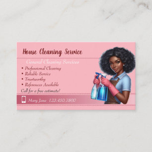 Cleaning Service Business Cards