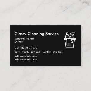 Cleaning Service Business Cards