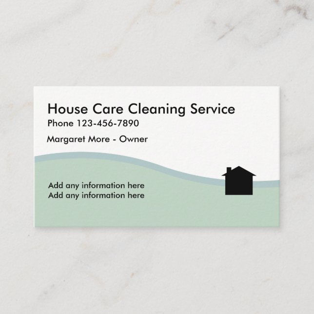 Cleaning Service Business Profile Cards (Front)